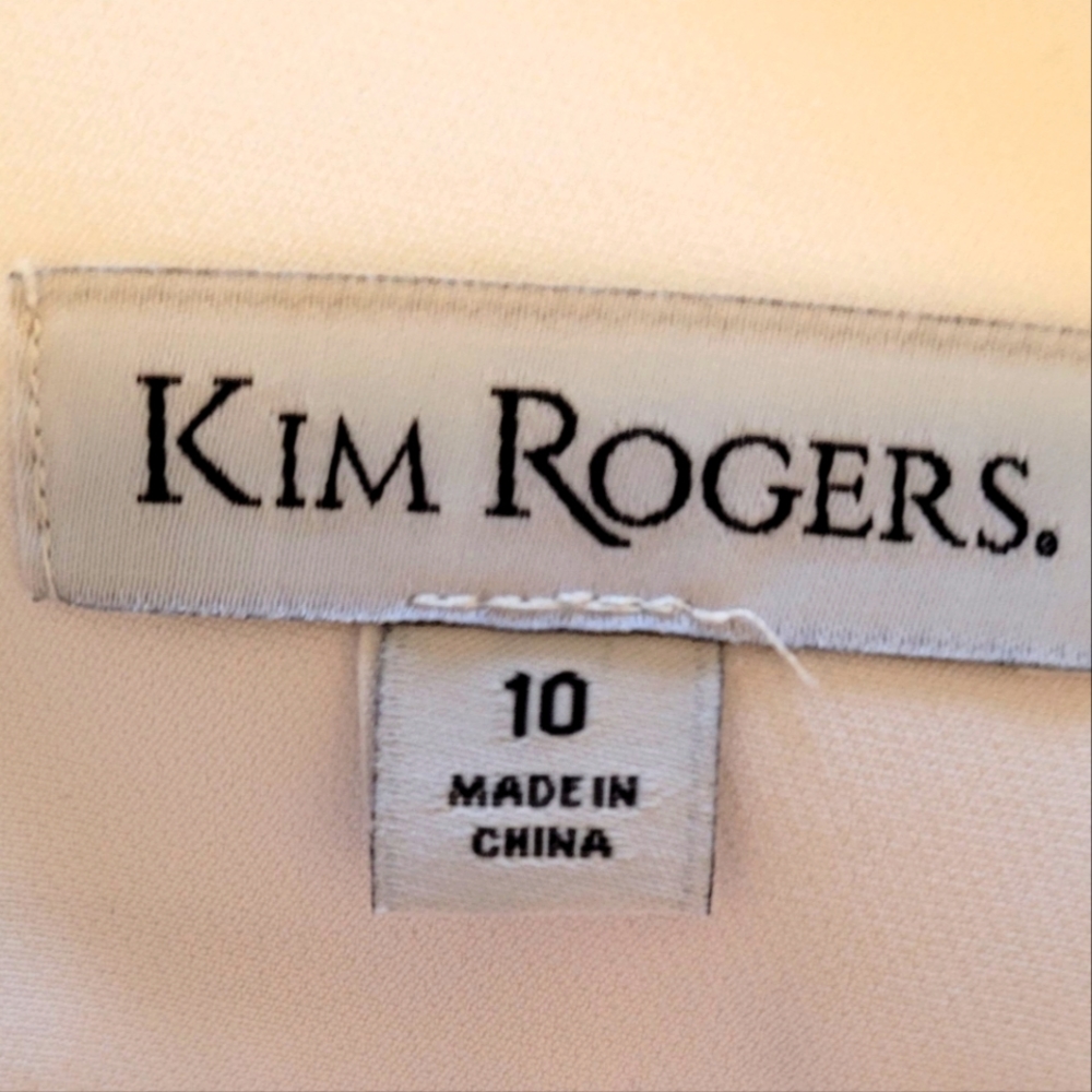 Kim Rogers White Pencil Skirt,  Size 10 - Picture 6 of 8